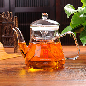 Hot Pyrex Glass Tea Pot With Glass Lid