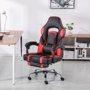 Red Black Executive Racing Gaming Computer Office Chair PU Adjustable Lift Swivel Recliner L01702000203
