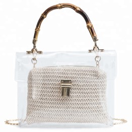 Ladies Handbags Customized Transparent 3d Soft Pvc Women Handbag Ladies Crossbody
