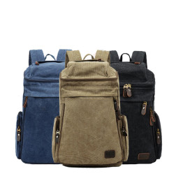 2019 Expensive Brown Canvas Backpack Bag