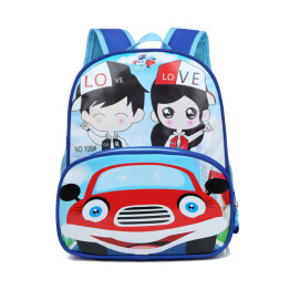 Custom Cartoon Kids Backpack Bus Print School Backpack for Period Children