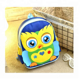 2019 New Style Cheap Kids Backpack School Bag Owl Cartoon Bagpack for Girl and Boy