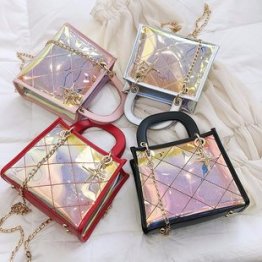 High Quality Multi-color Summer Laser Jelly Lady's Bag